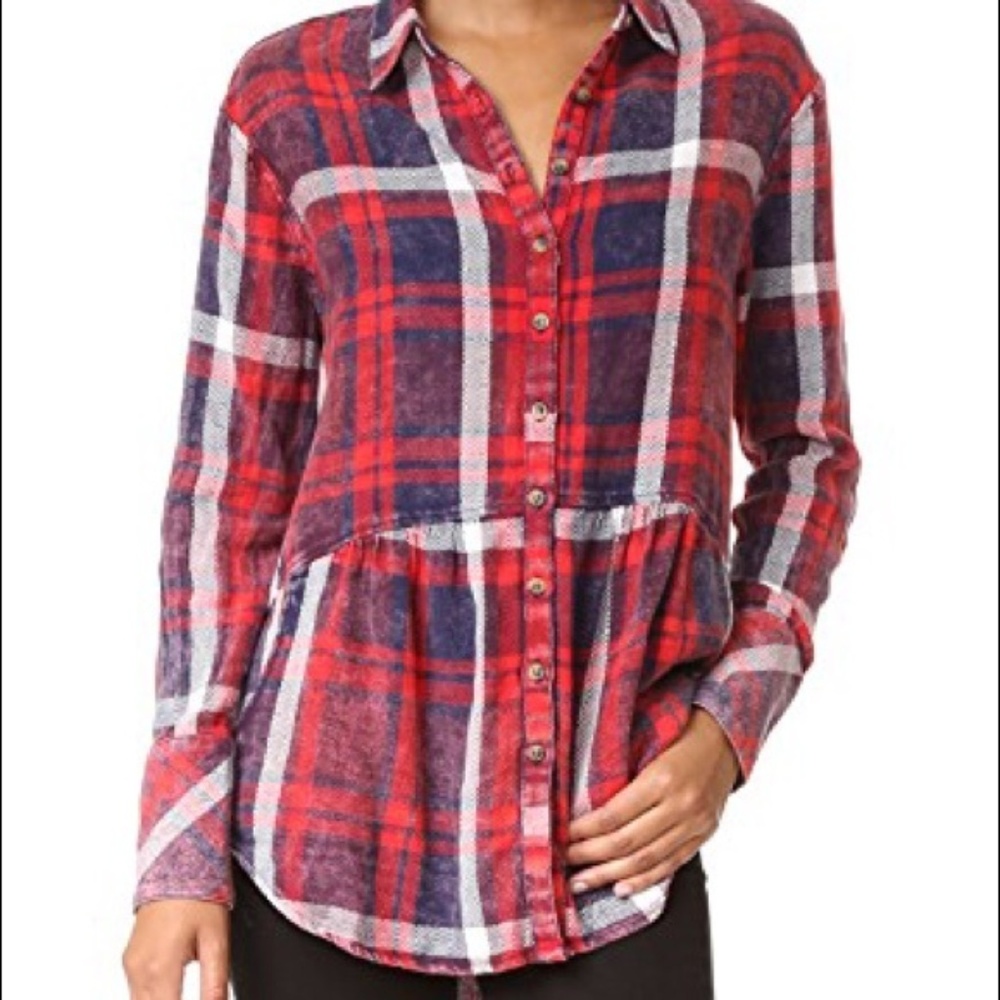 SOLDOUT Free People easy street plaid